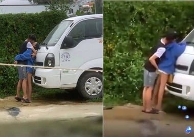 คลิปเพศคู่ชิมผลไม้ต้องห้ามในสวนสาธารณะ