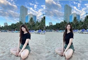 Diep Xoan เมฆฝนตกกับคนรักในโรงแรมบันทึกอย่างลับๆ