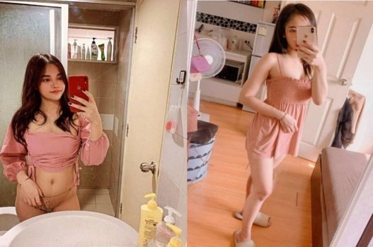 น้องสาวลุกขึ้นยืนด้วยหมอนเงียบ