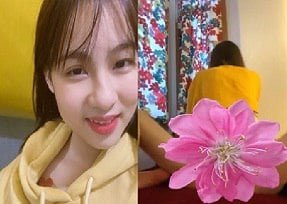 สาวแดงที่มีเสน่ห์ทำให้เขาสำลัก